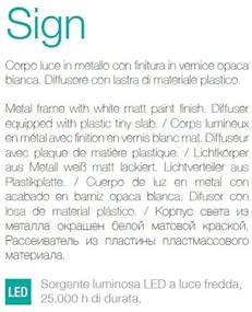 Aplica cu semn de informare -fumat interzis- iluminat LED, SIGN AP80 NO SMOKING 104393