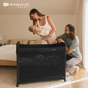 Pătuț de voiaj KINDERKRAFT SELECT MOON negru