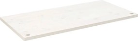 vidaXL Blat de birou, alb, 100x50x2,5 cm, lemn masiv de pin