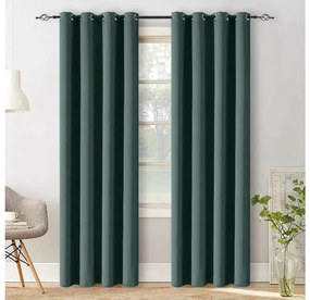 Draperie turcoaz OXFORD 140x250 cm Agatat: Inele metalice