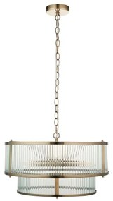 Endon 110944 - Candelabru suspendat cu lanț RIDGETON 5xE14/6W/230V alamă