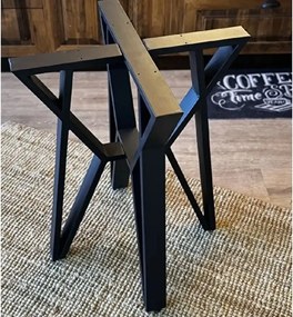 Masa de bucatarie  rotunda nuc negru Ø90 cm