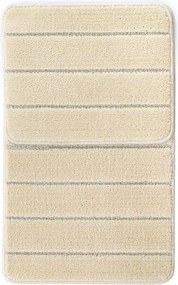 Covorașe de baie crem 2 buc. 50x80 cm Yeni Cizgli – Foutastic