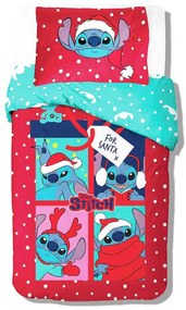 Disney Lilo și Stitch For Santa lenjerie de Crăciun 140×200cm, 70×90 cm