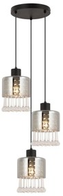 Lustra 3L design modern Hendry negru