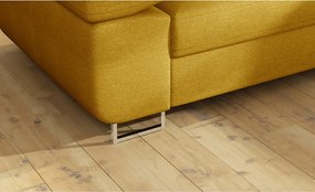 Colțar galben extensibil/cu spațiu de depozitare (cu colț pe partea dreaptă/în formă de ”L”) Anton – ELTAP