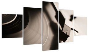 Tablou cu detailu cu palcă de gramofon (125x70 cm), în 40 de alte dimensiuni noi