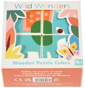 Cuburi din lemn Wild Wonders – Rex London