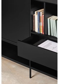 Comodă neagră 220x98x45 cm Platt – Teulat