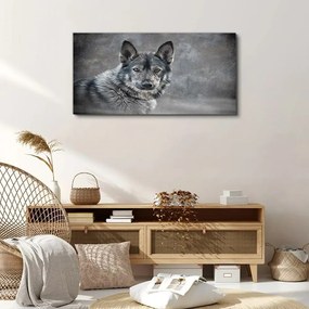 Tablou canvas Zăpadă de iarnă Animal lup Câine