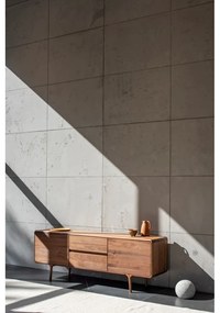 Comodă TV maro din lemn de nuc 180x65x45 cm Fawn – Gazzda