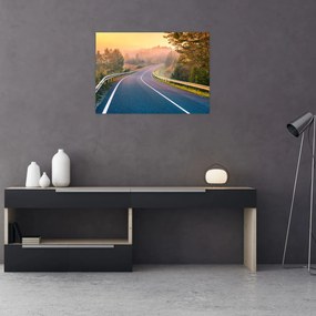 Tablou pe sticlă - Călătoria la răsăritul soarelui (70x50 cm)
