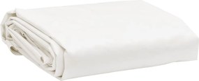 vidaXL Prelată, alb, 5x7 m, 650 g/m²