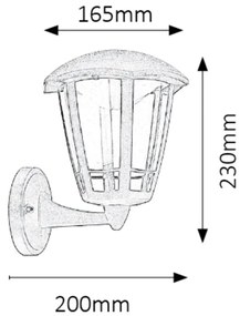 Aplica LED pentru iluminat exterior, up light, IP44 Sorrento 8126 RX