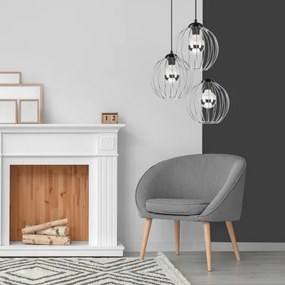 Lustră pe cablu ZOYA 3xE27/60W/230V crom lucios