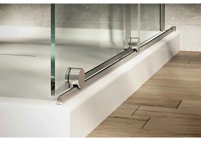 Paravan de dus tip Walk-in Mediterraneo Vario crom sticla securizata 8 mm 120 cm