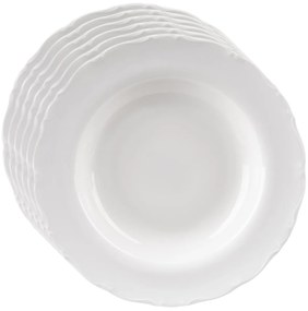 Orion Set de farfurii adânci din porțelan Mona rim6 buc, 23 cm