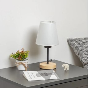 Lampă de masă Brilagi NUBILA WOOD 1xE27/25W/230V stejar/alb