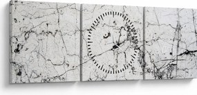 Tablou - Perete (cu ceas) (90x30 cm)