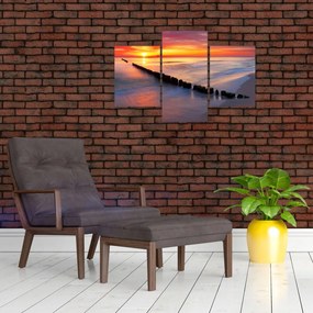 Tablou - Apus de soare, Marea Baltică, Polonia (90x60 cm)
