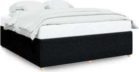 vidaXL Cadru de pat fără saltea, negru, 180x200 cm, textil