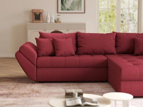 Colțar extensibil dumonde cu ladă de depozitare si sezut confortabil din spuma high-density, Loana Enjoy Winery II 270x185 cm