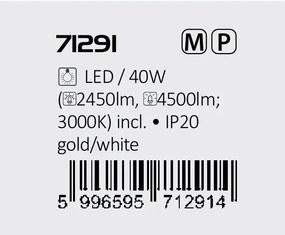 Plafoniera LED design modern Mathiola auriu