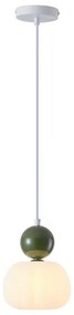 Lustră pe cablu 1xG9/7W/230V alb/verde