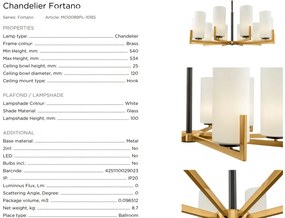 Candelabru 10 brate design modern Fortano MYMOD089PL-10BS