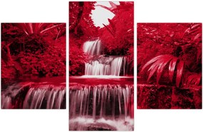Tablou - Cascade indoneziene în roșu (90x60 cm)
