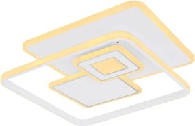 Globo 48441-50SH - plafonieră LED dimabilă RODERICK 50W/230V 50,3x50,3 cm + telecomandă