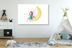 Tablou zâna magică pe lună