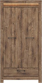Dulap TORIN, stejar ribbecK, PAL, cu 2 usi si un sertar, 102x62x200 cm