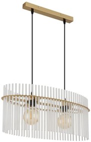 Lustra suspendata, Metal Auriu Mat, Sticla Opaca, GORLEY 15698H3M GL