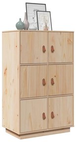 vidaXL Dulap înalt, 67x40x108,5 cm, lemn masiv de pin