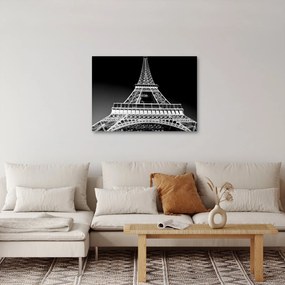 Tablou - Turnul Eiffel, alb-negru (70x50 cm)