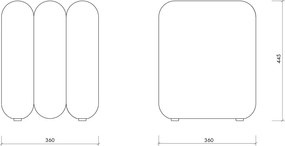 Puf maro cu tapițerie din țesătură bouclé Radd – noo.ma