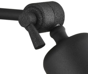 Aplica de perete reglabila stil industial EUFRAT 2 neagra