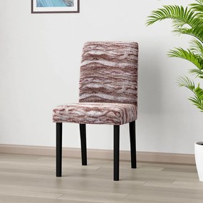 Huse bielastice OCEANO NOU bordo-maroniu scaun cu spatar 2 buc (45 x 45 x 50 cm)