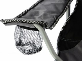 Scaun pliabil pentru pescuit, gri