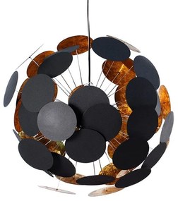 Lustra design modern Infinity negru/ auriu A-36226 VC