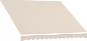 Outsunny Țesătură de schimb pentru copertină cu volan, hidrofugă, țesătură de înlocuire pentru stor, compatibilă 3,5 x 2,5 m, crem | Aosom Romania