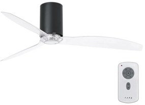 Ventilator de tavan FARO 32041WP MINI TUBE FAN Wi-Fi negru + telecomandă