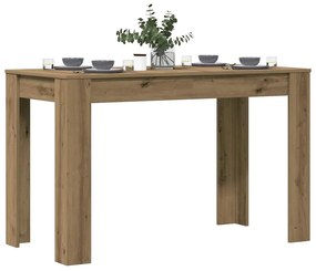 vidaXL Masă de bucătărie, Stejar artizanal 120x60x76 cm lemn prelucrat