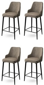 Set de scaune de bar Enox Black, 4 buc., 4 buc