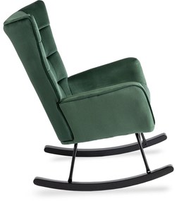 JAKS Fotoliu balansoar verde velur Jackson