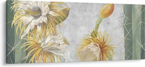 Tablou - Cactuși înfloriți (120x50 cm)