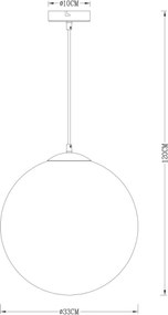 Globo 15864 - Lustră pe cablu VARUS 1xE27/40W/230V