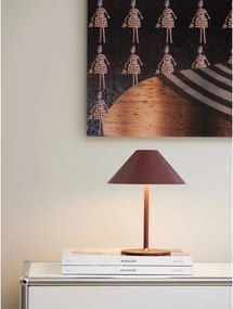 Halo Design 800834 – Lampă de masă HYGGE LED, dimabilă și reîncărcabilă, 3W, baterie 4000 mAh, IP54, vișinie