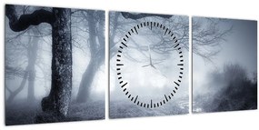Tablou - Drum pin ceață (cu ceas) (90x30 cm)